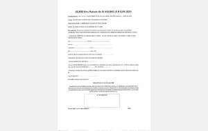 Inscription- 10,800 kms Nature de Saint Vulbas le 8 juin 2025