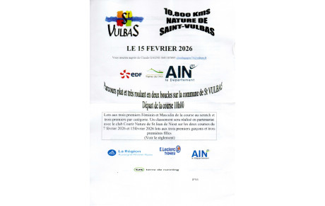 Flyers - 10,800 kms Nature de Saint Vulbas - 15 février 2026